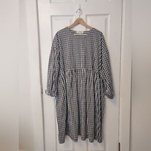 Red Sky Gingham House Dress